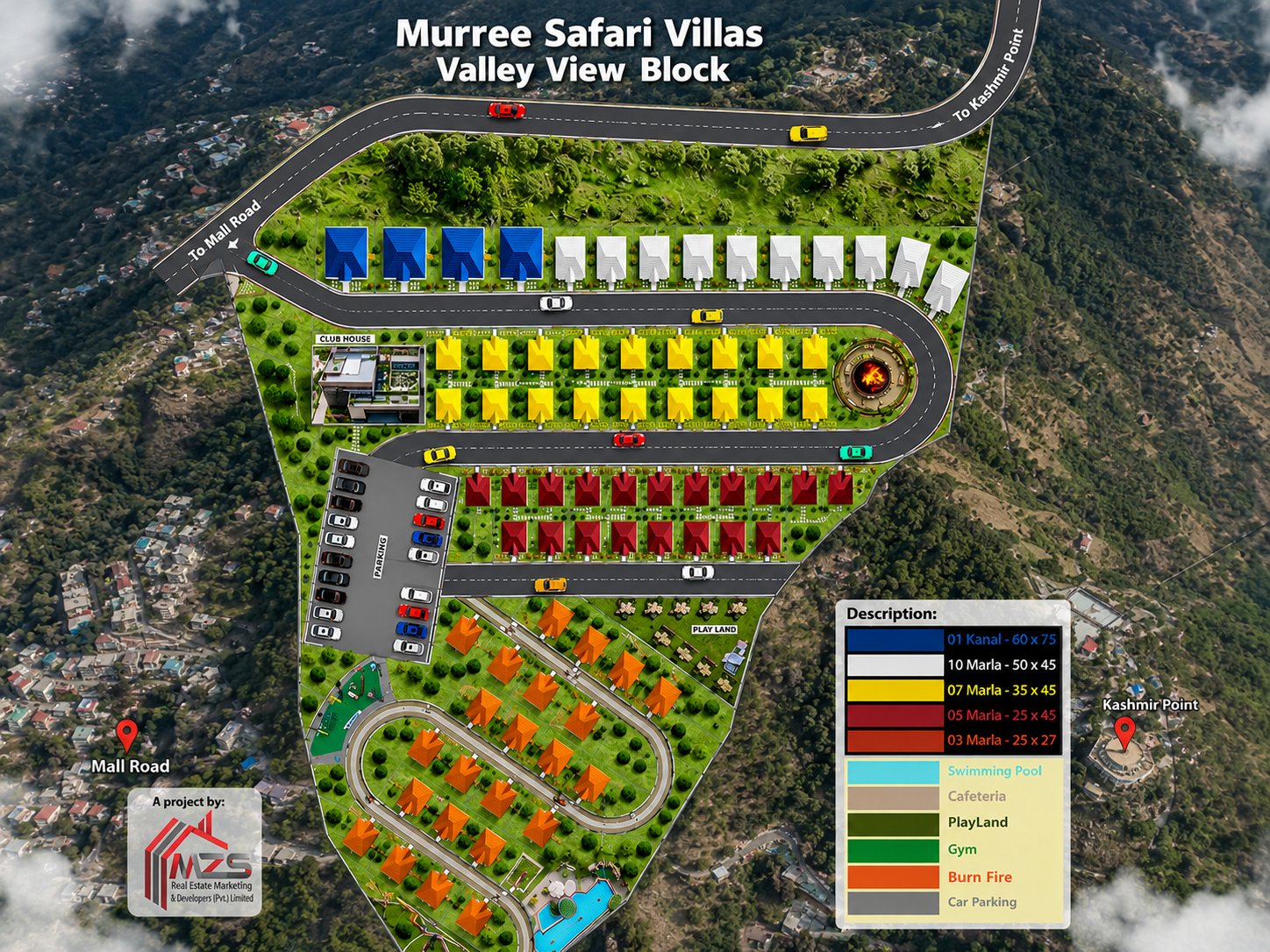 Murree Safari Villas Site Map